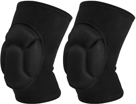 Sangcca Ginocchiere per Pallavolo, Ginocchiere di Protezione Unisex, Ginocchiere Morbide, Spessa Spugna Antiscivolo Ginocchiera Anti-urto per Danza, Calcio, Pallavolo, Pallacanestro, Yoga