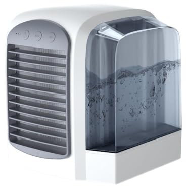 YUYQAQ Enfriador portátil, potente ventilador de refrigeración 2024, portátil, 3 velocidades silenciosas, con acondicionador