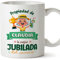 MUGFFINS Tazas Personalizadas para JUBILADA mujer - En Español - Propiedad de - 11 oz / 330 ml - Regalo Personalizable original y divertido