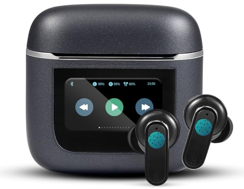 AI Language Translator Earbuds, Pro Wireless Bluetooth Translation Earbuds, 144 Online Languages Translation in Real Time, Bluetooth 5.4 Translate Earbuds Ideal for Travel Business Learning (Black)