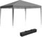 Outsunny Tonnelle de Jardin extérieur 3x3m Tonnelle Pliante Pop up Tente Pliable Barnum de Jardin Pliant Anti-UV + Sac de Transport Acier Oxford Gris