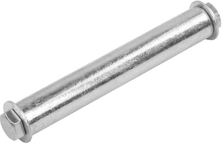 KCT 128x20mm - Heavy-Duty Steel Wheelbarrow Axle Metal Roller Bolt Replacement Spindle