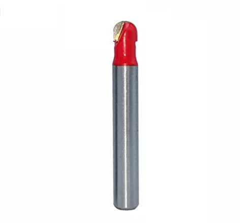 Edging Router Bit, Milling Cutter,Coe Box Router Bit, 1/4 Inch Shank Round Nose(1/4in)