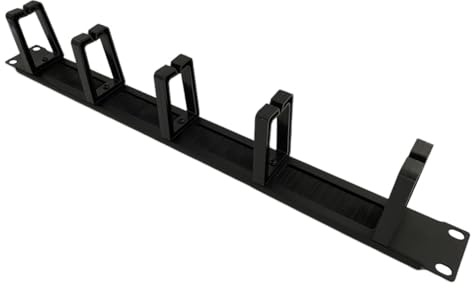 Agwuoetr 1U Cabinets Cable Management Network Organizer Network Brush Panel Five Ring Detachable Wire Manager Frame 1 PCS