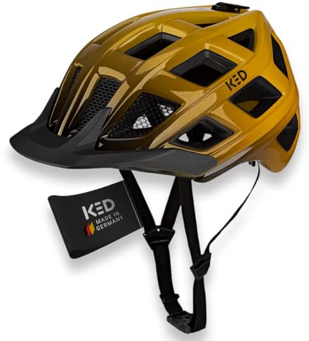KED Crom Fahrradhelm Für Mountainbike, Trekking Und Alltag Mit LED Rücklicht, FIDLOCK Verschluss, Insektenschutznetz