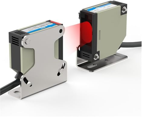E3JK-Lichtschranke, Durchgangsstrahl, 10–30 V DC, 90–240 V AC, Erfassungsabstand, quadratischer optischer Sensor der Serie 5M(AC 90-240V NO or NC)