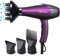 Basuwell Ionen Haartrockner 2100W leistungsstarke AC-Motor, Infrarot Salon Haartrockner mit Diffusor, Kamm und Düse, europäischen steck (Lila)