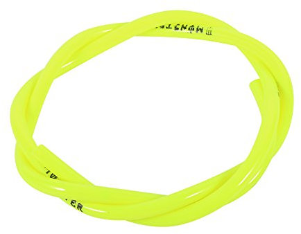 Fydun Tubo de la Gasolina 1M Caucho Manguera De Combustible Gasolina Tubo para Moto Motocicleta diámetro interno de 4.5 mm (Amarillo)