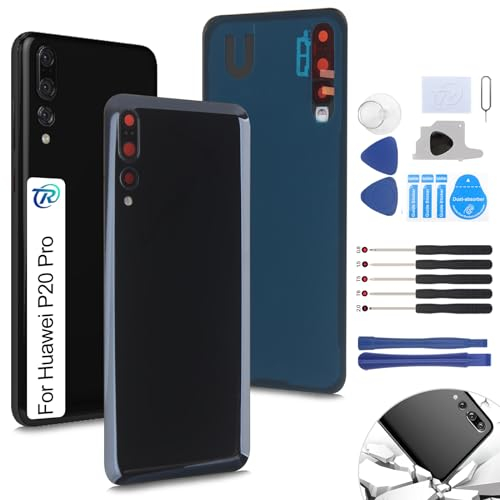 RongZy Coperchio Batteria Ricambio per Huawei P20 PRO Parte di Ricambio della Alloggiamento Copribatteria Posteriore con Strumento (Nero)