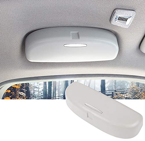 SKTU Auto Sonnenbrillenhalter für BMW 1er 3er 5er 7er X1 X3 X5 X7 Brillenetui Glasses Case Holder Auto Innenraum (Grau)