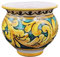 Sicilia Bedda - VASO IN CERAMICA SICILIANA - Decorazione Maioliche - Prodotto Artigianale di Alta Qualità - DIAMETRO 10 CENTIMETRI (Maioliche Verdi)