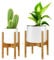 Pflanzenständer, Verstellbare Blumentopf Ständer für Blumentopf, Holz-Blumentopf-Ständer Topfgestell für Innen- und Außenbereiche bis 21.5-31.5cm Pflanzgefäß, 1 Packung (Kein Topf inbegriffen)