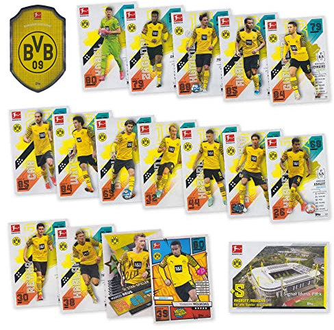 Match Attax Fußball Bundesliga 2021/2022 - BVB Sammelkarten Set - 18 Karten inkl. Stadion Club u.a.