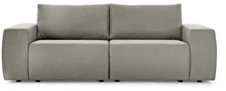 LOOKS by Wolfgang Joop Looks II Designer Bigsofa, Sofa, Polstersofa, hellgrau, 242x89x70 cm