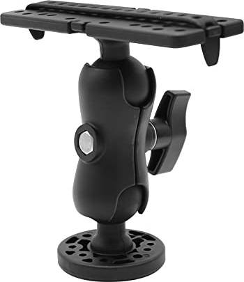 Hoypeyfiy Fish Finder Mount Base, Universal 360 Degree Swivel Fishfinder Mounting Plate