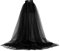 Perfeclan Gonna lunga in tulle da donna con gonna lunga in tulle con fasciatura per feste di matrimonio, Nero