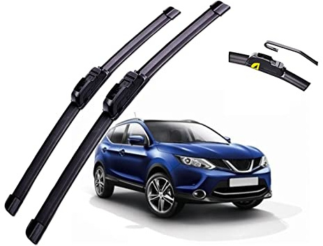 LAGOOS Essuie-Glace Avant pour Nissan Qashqai J11 2013 2014 2015 2016 2017 2018 2019 2020 Balais D'essuie-Glace Avant Brosses Cutter Accessoires U J Crochet essuie-Glaces (Couleur : Left Hand Drive)