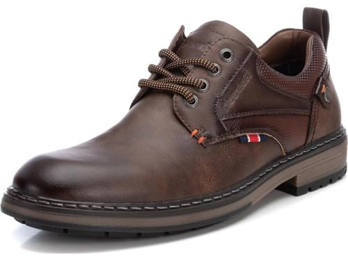 REFRESH - Zapatos Casual Hombre Marron - Calzado Cómodo y Versátil - Moda Casual - Modelo 17215401 (Talla 41)