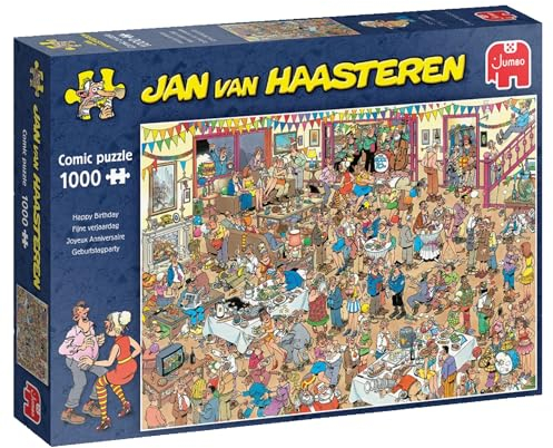 Jumbo Spiele 1119801835 Jan Van Haasteren Happy Birthday 1000 Teile Puzzle