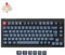 Keychron V1 Max Custom Wirless Mechanische Tastatur,2.4 GHz/Bluetooth/Kabelgebunden 3-Mode DE-ISO Layout 82 Tasten RGB QMK/VIA Programmierbare Makros, Hot-Swap Gateron Roter Schalter für Mac Windows