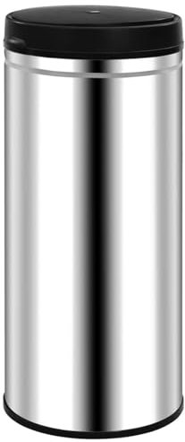 Sufrk Automatic Sensor Dustbin 80 L Stainless Steel-Automatic Touchless Infrared Motion Sensor Bin Kitchen Bathroom Cupboard Waste Dust Bin