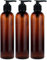 Empty Lotion Pump Bottles, BPA-Free Refillable Plastic 1000ML Amber PET Containers, Great for - Soap, Shampoo, Lotions, Liquid Body Soap, Creams and Massage Oil's, 3 Pcs..