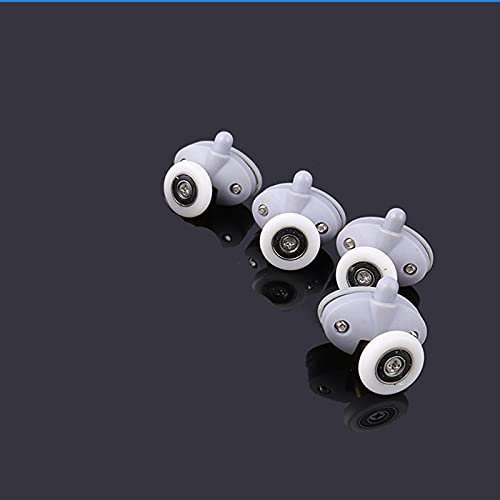 Rulli for porte scorrevoli in vetro con puleggia a scomparsa singola in nylon for cabina doccia(4pcs bottom,25mm)