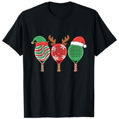 Racchetta Padel Trio Elfo Renna Santa Natale Maglietta