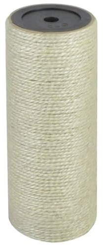 Poteau de Rechange Arbre à Chat, Tronc de Rechange Griffoir de Remplacement en Sisal Naturel 8x20 cm 10 mm Beige