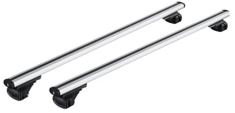 Portapacchi plastica 1 Paio Di Portapacchi Per Auto Su Rotaia Per Veicoli, Mancorrenti Sul Tetto, Supporto Per Bagagli Sul Tetto Con Traversa Per Auto Da 120 Cm, Con Serratura Antifurto