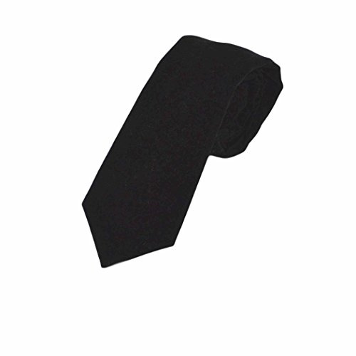 King & Priory Luxury Black Velvet Tie
