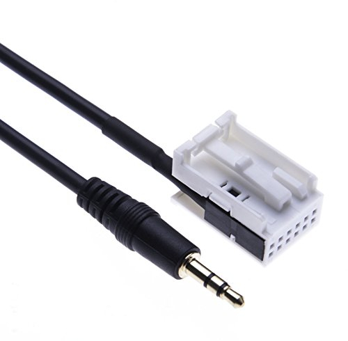 Keple Auto Line-in Adapter Kabel 3,5 mm AUX Anschluss Kabel Kompatibel mit Mercedes M Class W251 / W164, R W221 / W251, S W221 / R230, SL R230, CL (2004-2006) | 1.5m