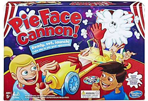 Pie Face Brettspiel Cannon mit Schlagsahne, Spiel für die ganze Familie, ab 5 Jahren