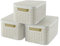 Curver 3-er Set STYLE Box S mit Deckel creme