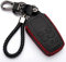 KASER Autoschlüssel Hülle für Toyota - Kunstleder Schutzhülle Schlüssel Cover Funkschlüssel für Toyota Auris Aygo RAV4 Yaris Vios (nur Keyless GO)