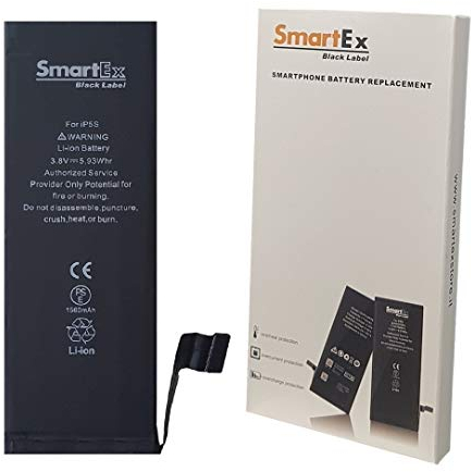Smartex® Black Label Batteria compatibile con iPhone 5S/5C - Capacità 1560 mAh | 2 Anni di Garanzia