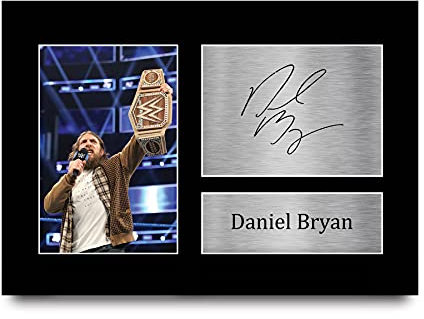 HWC Trading Daniel Bryan A4 Ungerahmt Signiert Gedruckt Autogramme Bild Druck-Fotoanzeige Geschenk Für Wwf Wwe Wrestling-Fans