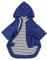 Pethiy Premium hunderegenmantel,Wasserdicht Hundemantel mit Kapuze Hundebekleidung Hunde Regenjacken mit Reißverschluss und Taschen, Outdoor Regencape Halten trocken und sauber-Blau-L