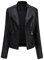 YYNUDA Veste Femme de Motard Vintage Blouson en Cuir PU Veste Moto Noir XXL