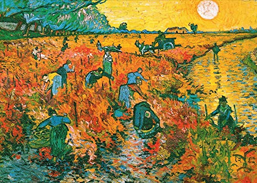 Kunstkarte Vincent van Gogh Die roten Weinberge von Arles