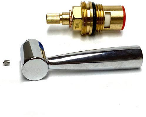 Franke Olympus, Basel, Filterflow Kubus Compatible Hot Tap Handle Lever and Cartridge (Chrome)