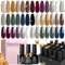 Beetles Gel Nail Polish Kit- 20 Pcs Industrial Wave Collection Brown Burgundy Red Purple Gel Polish Set Blue Green Glitter Gel Nail Kit Soak off Top Coat Base Coat Christmas Nail Gifts for Women