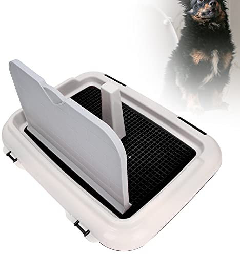 SONK Toilette pour Chien, Toilette de Dressage de Chat Portable Amovible pour Chiens mâles pour Petits Chiens(Black)