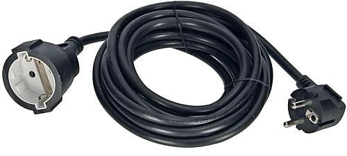 EGB Schutzkontakt-Verläng. H05VV-F 3G1,5mm² 5m schwarz