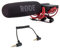 Rode VideRode Microphone directionnel Rycote, Micro sur Pied + câble adaptateur Keepdrum ADP07