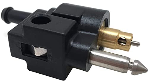 Hsthe Sea Fuel tank male connector, 1/4 inch Fuel Tank Male Connector Fitting Joint Fitting for Outboard Motor (Black)