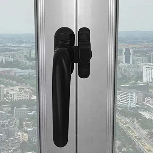 WANLIAN Manijas de ventanas interiores, plástico y aleación de aluminio, correderas, accesorios de ventanas y puertas francesas