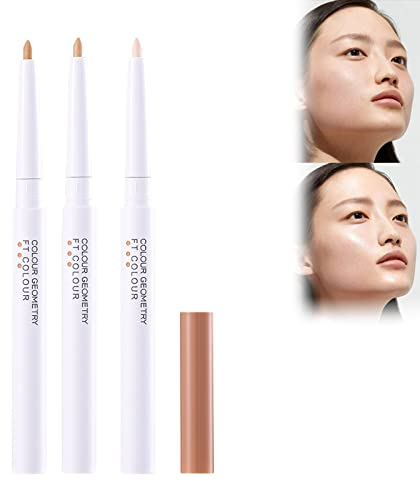 Abdeckstift, Concealer Pen, High Coverage Concealer, Abdeckstift Gegen Augenringe, Wasserfester Concealer, Natürliche Langanhaltende Contour Concealer Pen, Augenpflege Concealer Pencil, 3 PCS