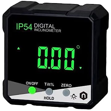 Digital Angle Finder Goniometro con LCD Mini Inclinometro Strumento di misurazione angolare con base magnetica per falegname casa