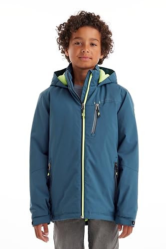 killtec Jungen Funktionsjacke mit Kapuze/Winterjacke ist wasserdicht KOW 159 BYS JCKT, dunkel ozean, 152, 40915-000
